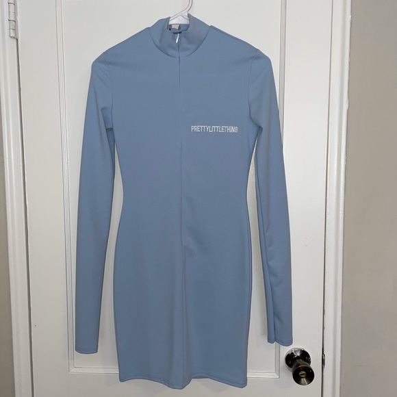 PrettyLittleThing Blue Bodycon Dress - Picture 5 of 5